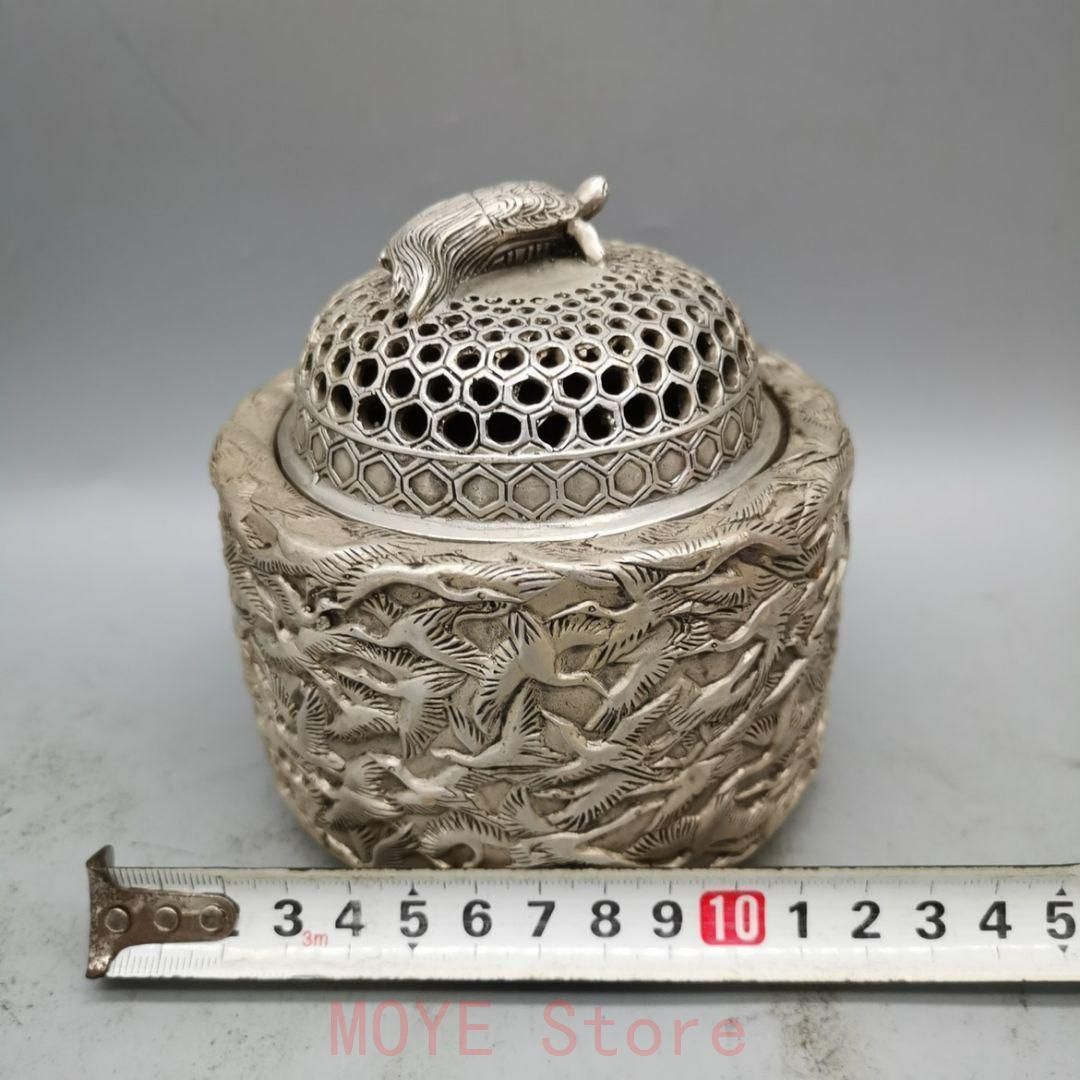 セール 銅器 千鶴香炉 茶道具 香道具 蓋置 工芸品 美術品 置物gy1216