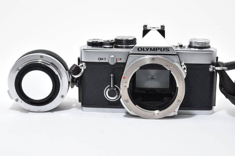 実用品 レザーカバー付】Olympus オリンパス OM-2 シルバー / OM