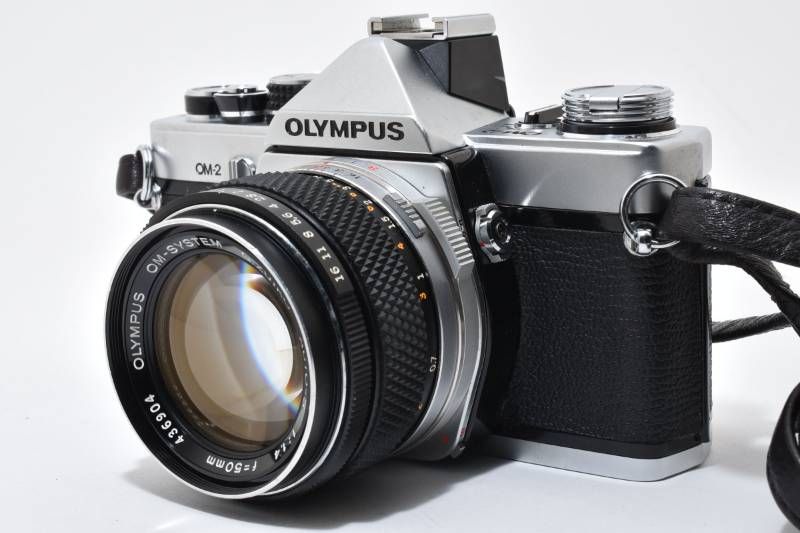 実用品 レザーカバー付】Olympus オリンパス OM-2 シルバー / OM