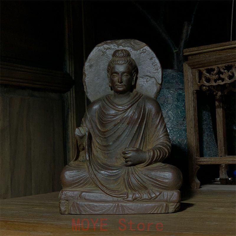 ガンダーラ禅定坐像 良い 鎮宅 辟邪 開運 風水 招財 置物 工芸品