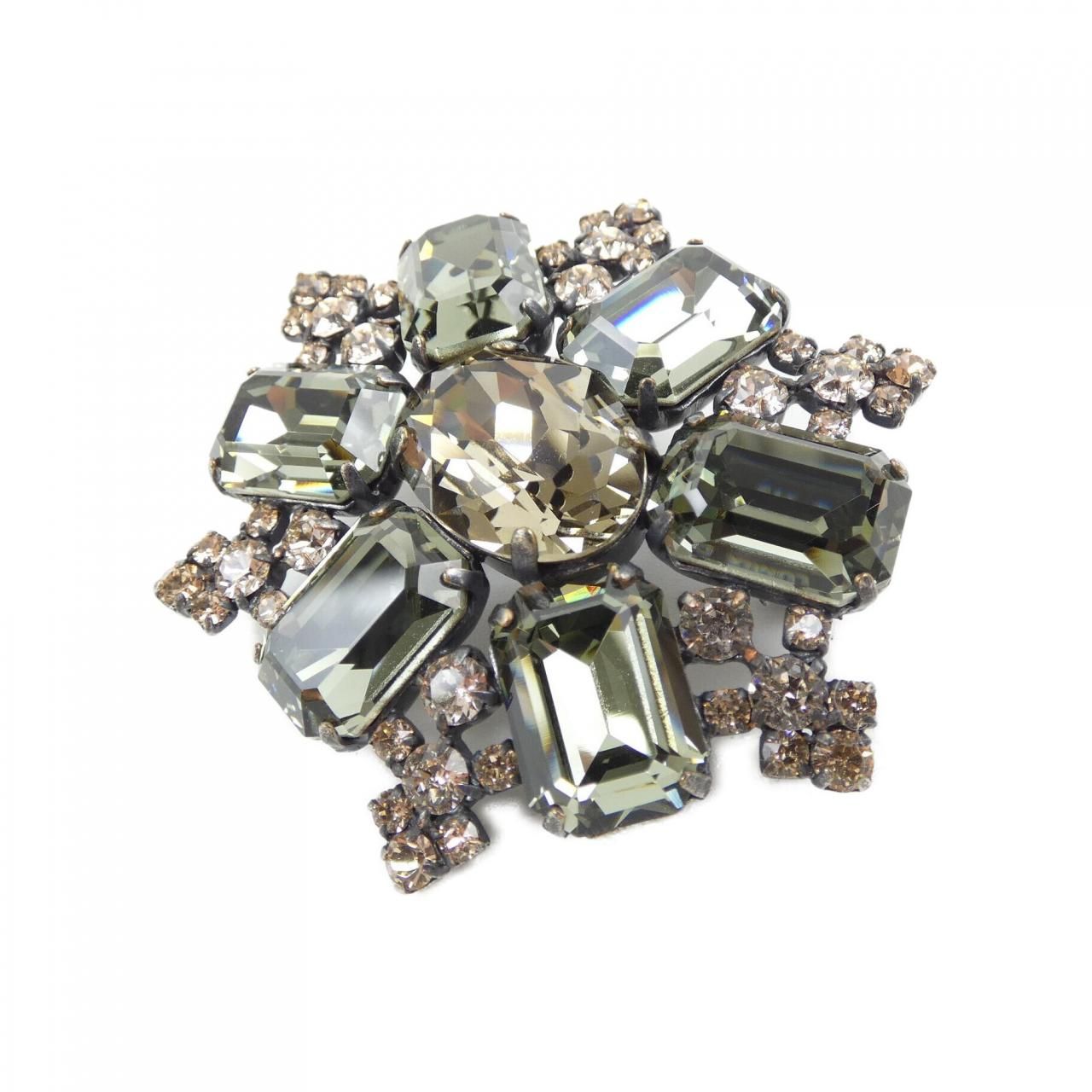 フォクシー ブローチ 美品 FOXEY フォクシー お花 ブローチ ホワイト