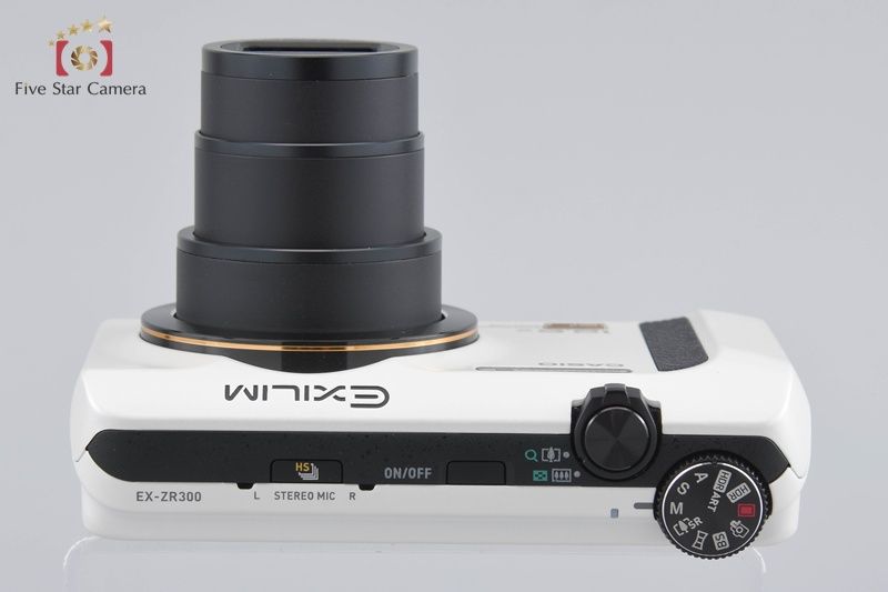 CASIO EX-ZR300 コンパクトカメラ 白 カシオ HIGH SPEED EXILIM EX