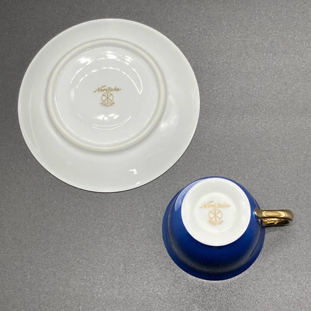 オールドノリタケ 金彩 ハーレクイン キャビネット セット ブルー