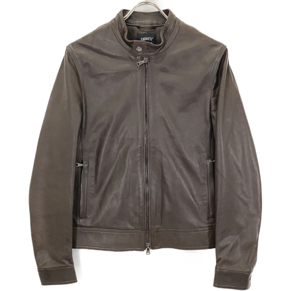 EMMETI JURI ブラウンシングルライダース46サイズ 楽天市場