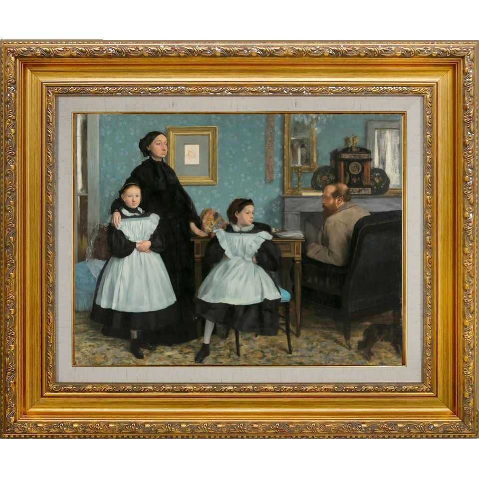 絵画 F6号 ドガ 「家族の肖像（ベレッリ家）」 複製画 レプリカ 世界の