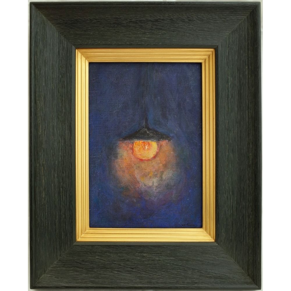 内野隆文 ランプ 絵画 キャンバスにアクリル サムホール 現代美術