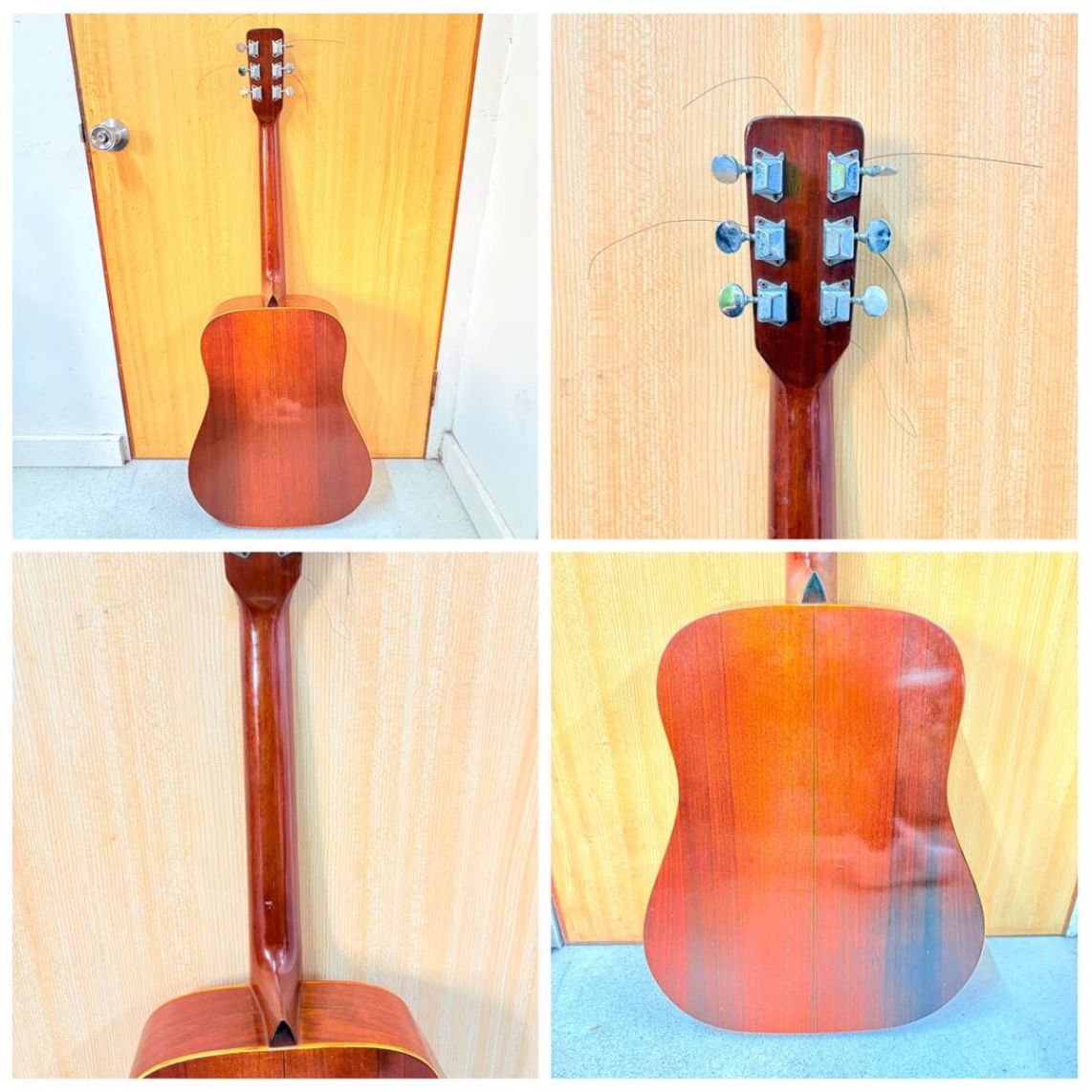 YAMAKI Deluxe/ヤマキ FOLKフォークギター 1972年 ケース付 YAMAKI