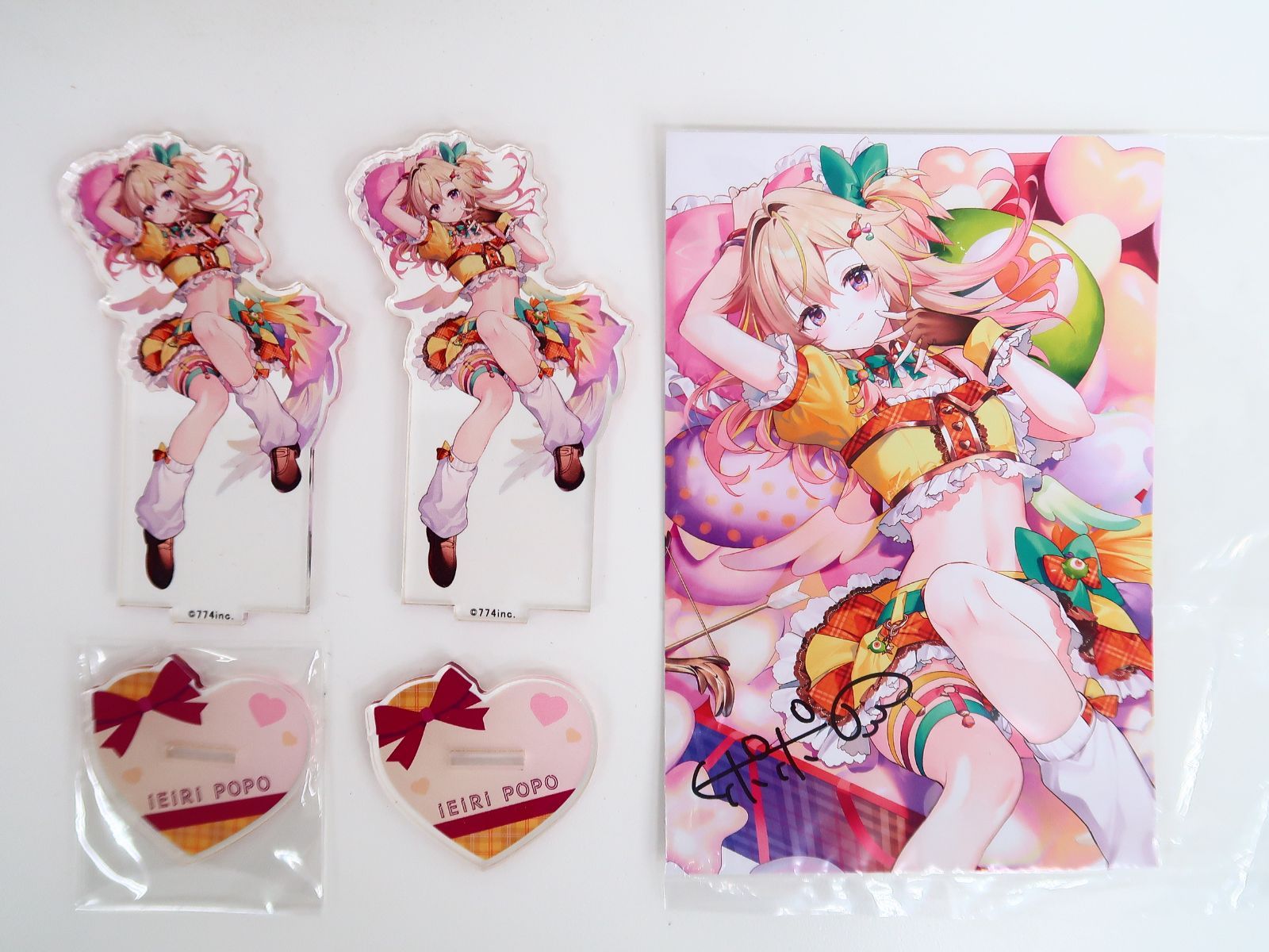 7点セット Vtuber ななしいんく 家入ポポ 2024誕生日記念/熊鈴・T