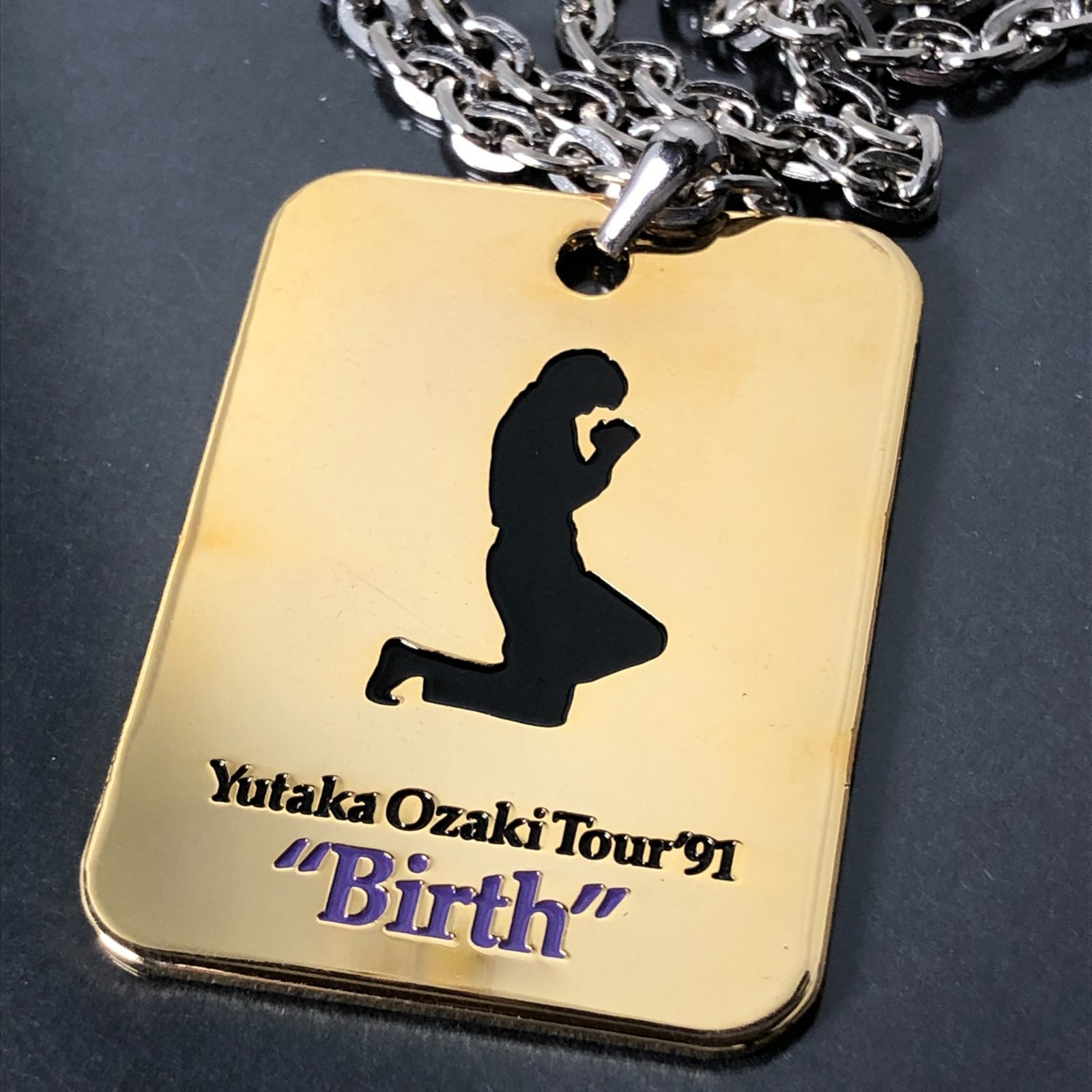 ネックレス 尾崎豊 Tour'91 Birth OZAKI BIRTH バース ゴールドカラー