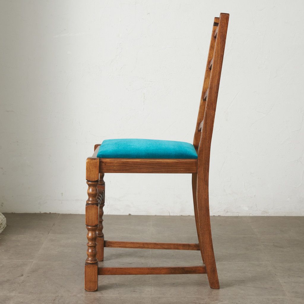 張替済 英国 アンティーク ラダーバック チェア 椅子 ハイバック