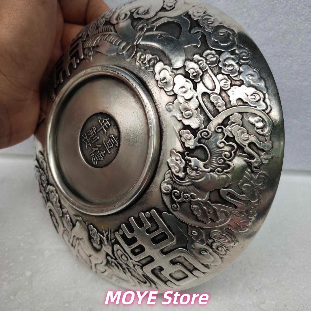 銅器 重工 彫刻 祥雲瑞獣麒麟銅盤 装飾品 工芸品 美術品 zw0128 - メルカリ