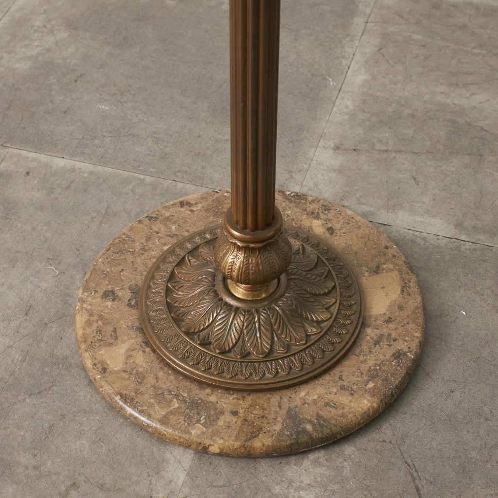 ヨーロピアン クラシック スタイル ポールハンガー 大理石 真鍮 帽子