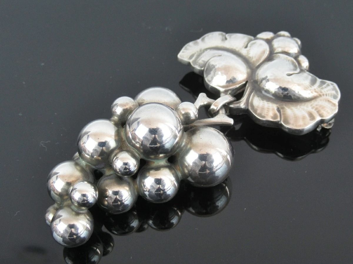 GEORG JENSEN ジョージ・ジェンセン ピンブローチ #217B ぶどう 葡萄