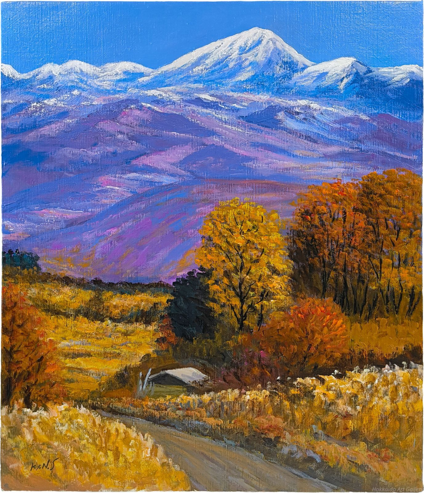 桜井寛 「ニセコ山麓」 油絵・油彩画 絵画 - メルカリ