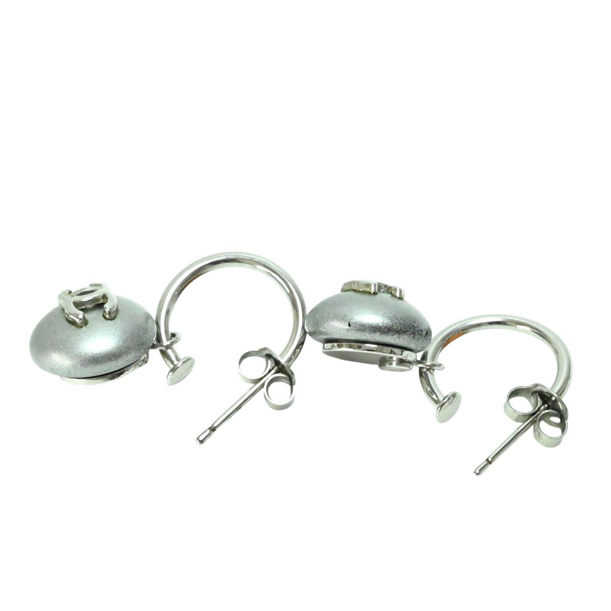 CHANEL シャネル ココマーク スイング フープピアス 99P シルバー