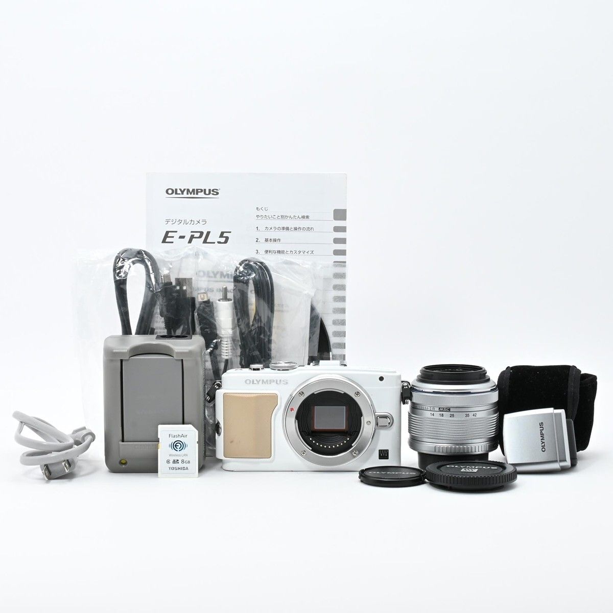 1157＜良品＞ OLYMPUS ミラーレス一眼 PEN Lite E PL5 レンズキット