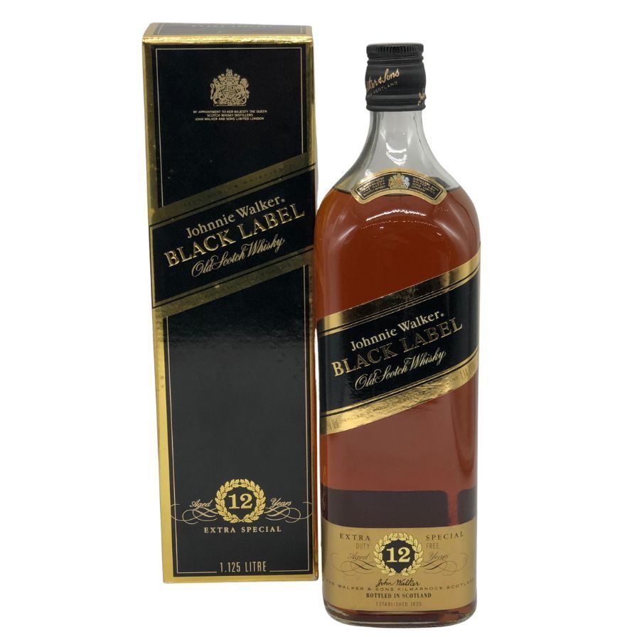 ジョニーウォーカー ブラックラベル12年 1125ml 黒キャップ - メルカリ
