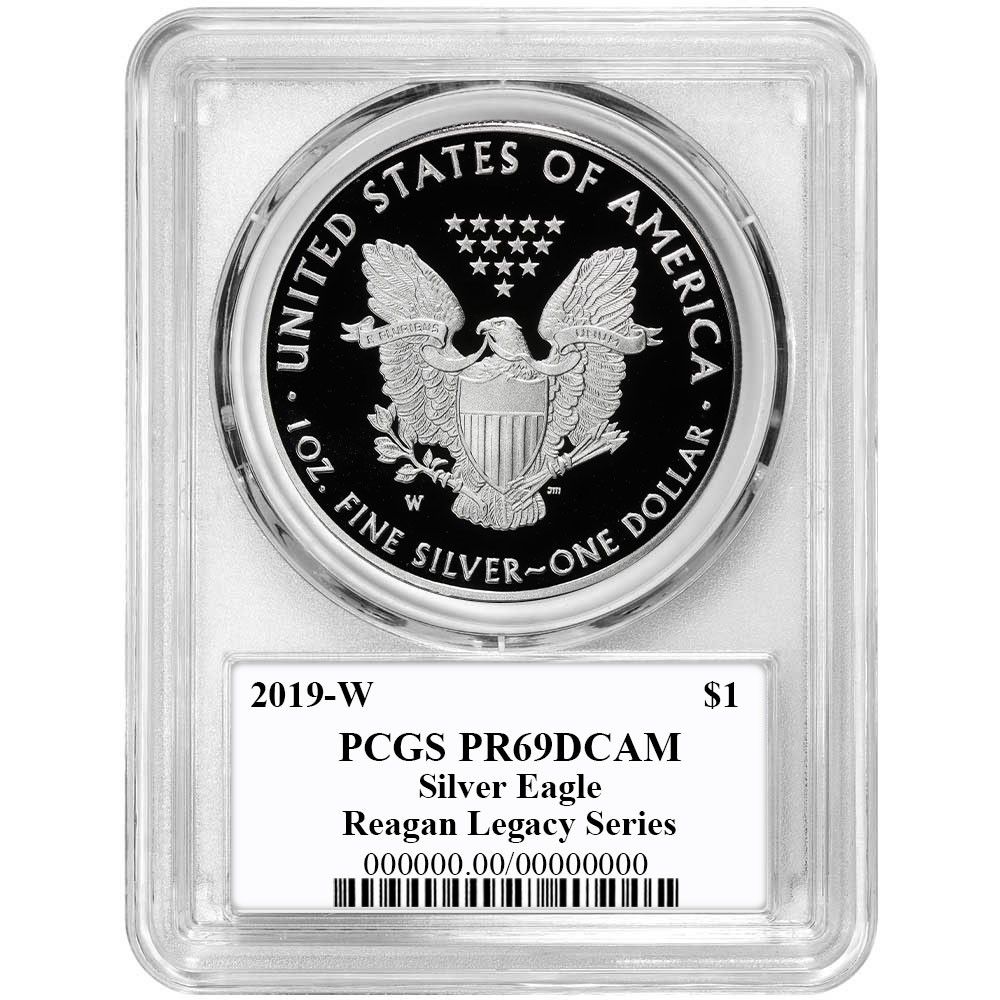 2019-W プルーフ $1 アメリカン シルバー イーグル PCGS PR69DCAM