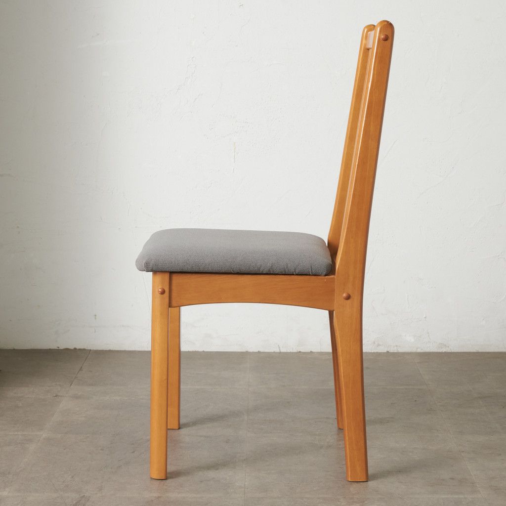 張替済 イギリス ヴィンテージ ダイニングチェア 木製 ビーチ 椅子