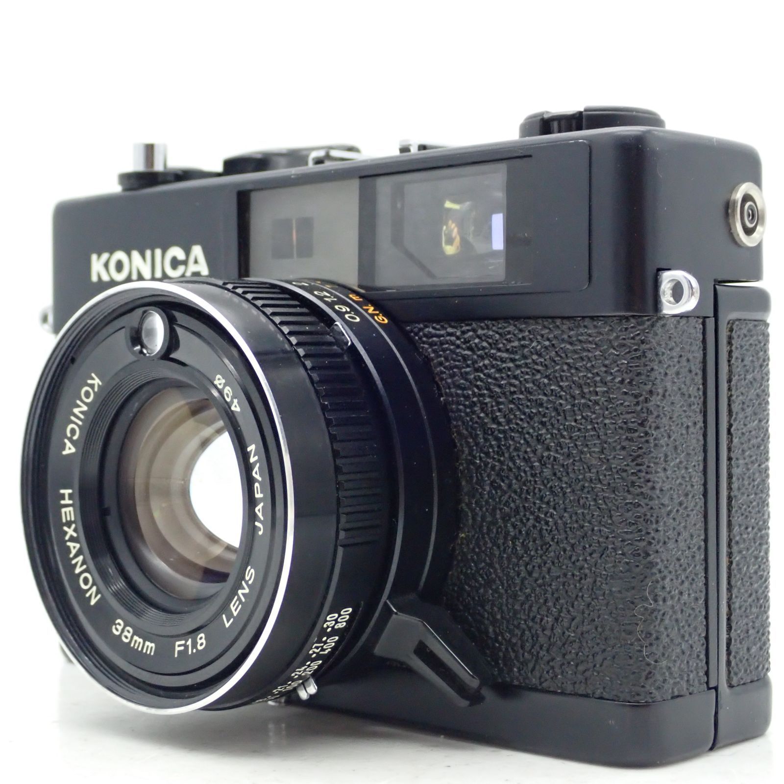 極上品 KONICA C35 FD ブラック HEXANON 38mm f1.8 レンジファインダー