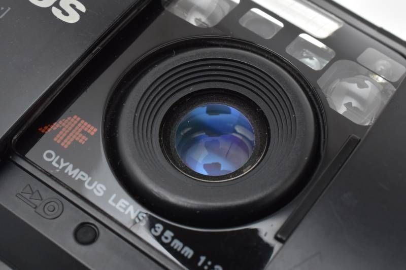 ジャンク】Olympus オリンパス μ[mju:] 初代 黒 ブラック コンパクト