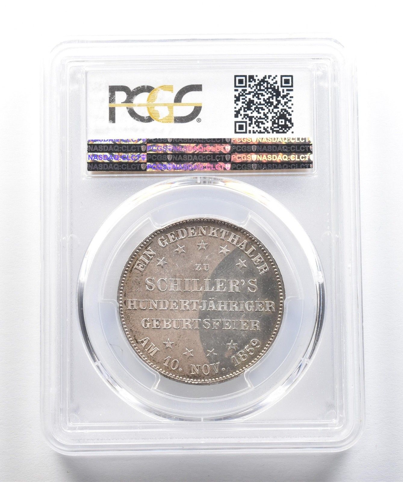 1859年 フランクフルト ターラー シラー KM-359 MS64 PCGS *8048