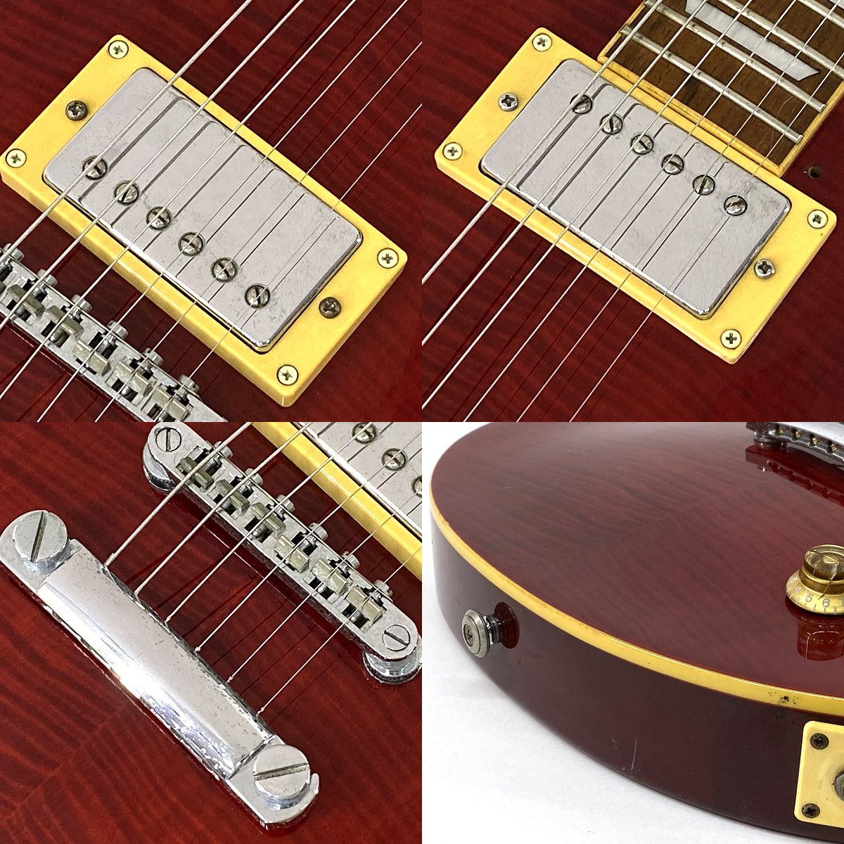 GrassRoots グラスルーツ G-LP シースルーレッド レスポール エレキ