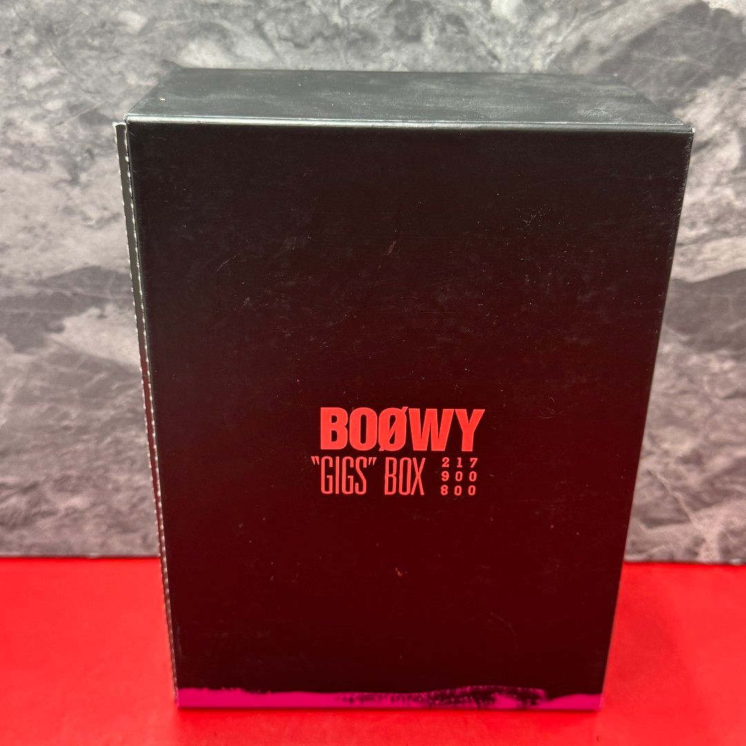 □限定版 BOOWY ”GIGS”BOX 8枚組 邦楽DVD 三方背BOX 限定発刊