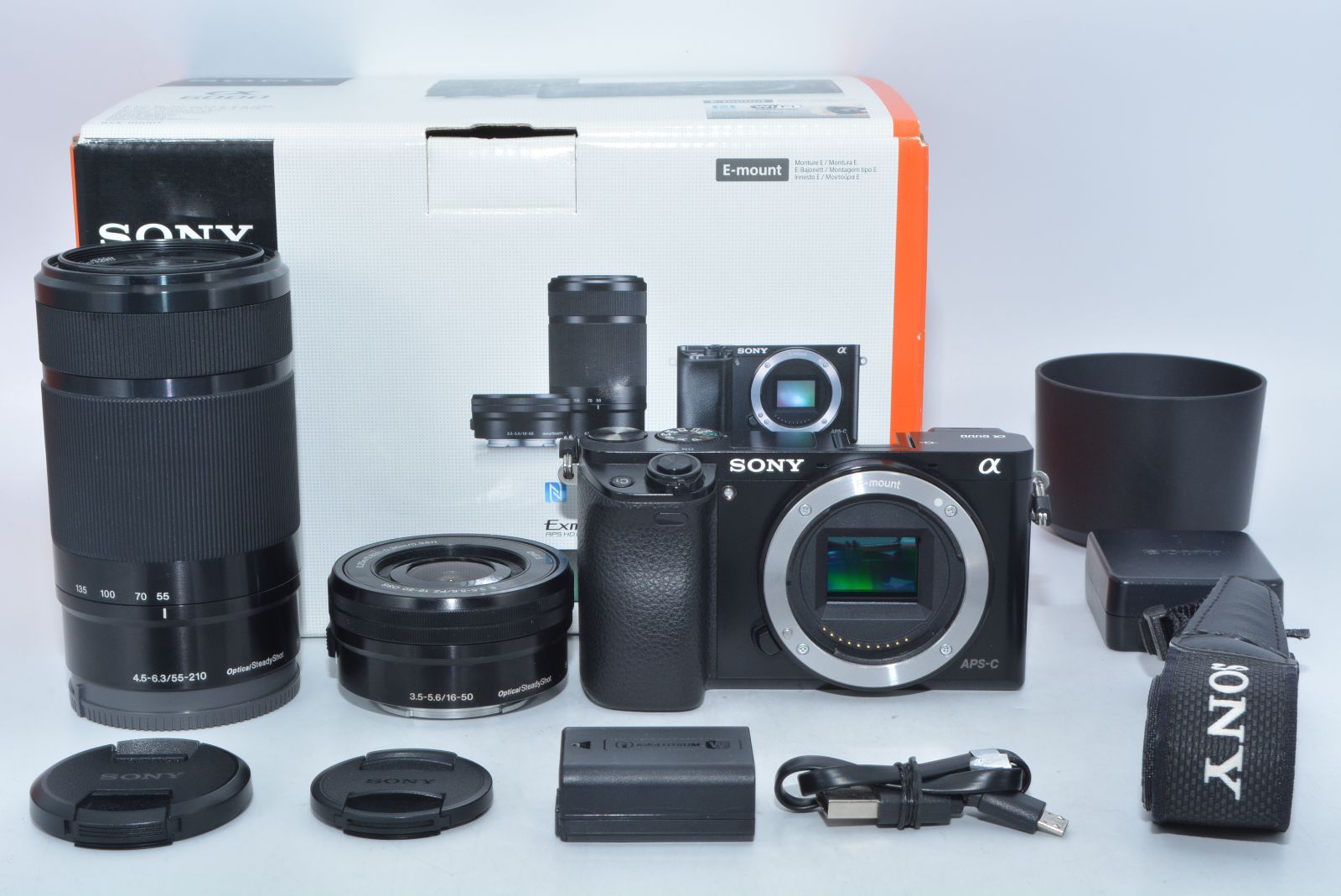 極上品】 SONY ソニー α6000 ダブルズームレンズキット E PZ 16-50mm