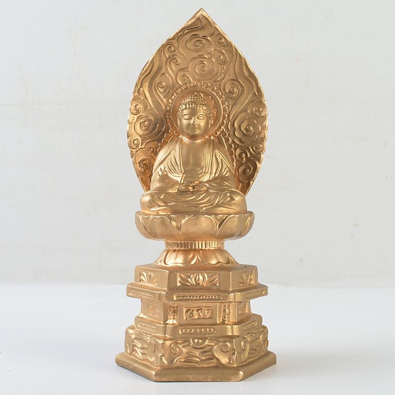 仏教美術 古銅鍍金 大日如來座像 仏像 C S664 - メルカリ