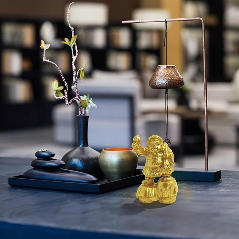 新品】 大黒天 置物 開運七福神 ゴールド 大黒天様像 仏像 置物 開運