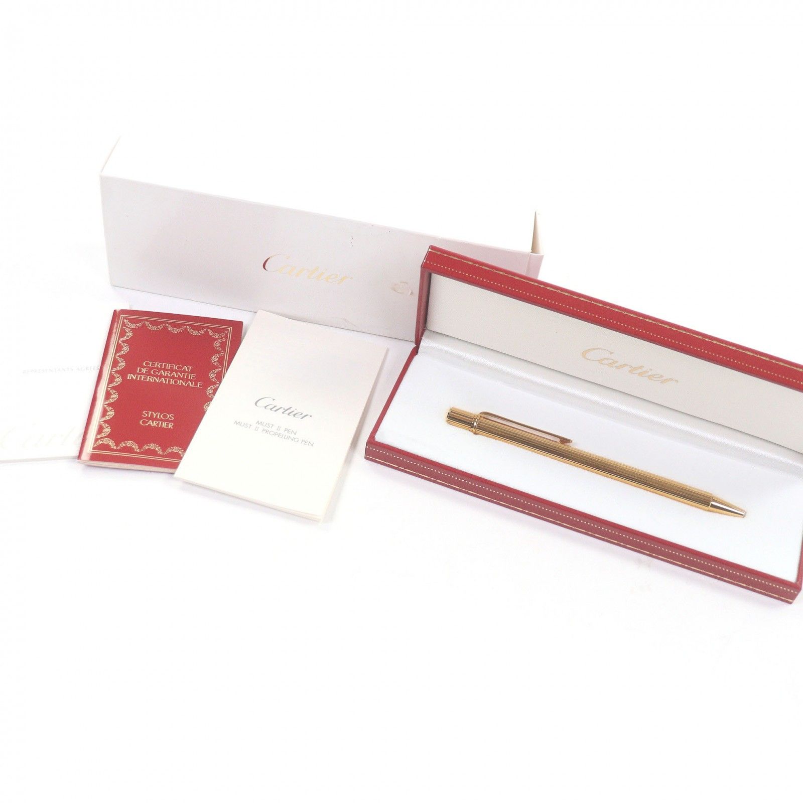 極美品□Cartier カルティエ マスト ドゥ カルティエ ストライプ柄