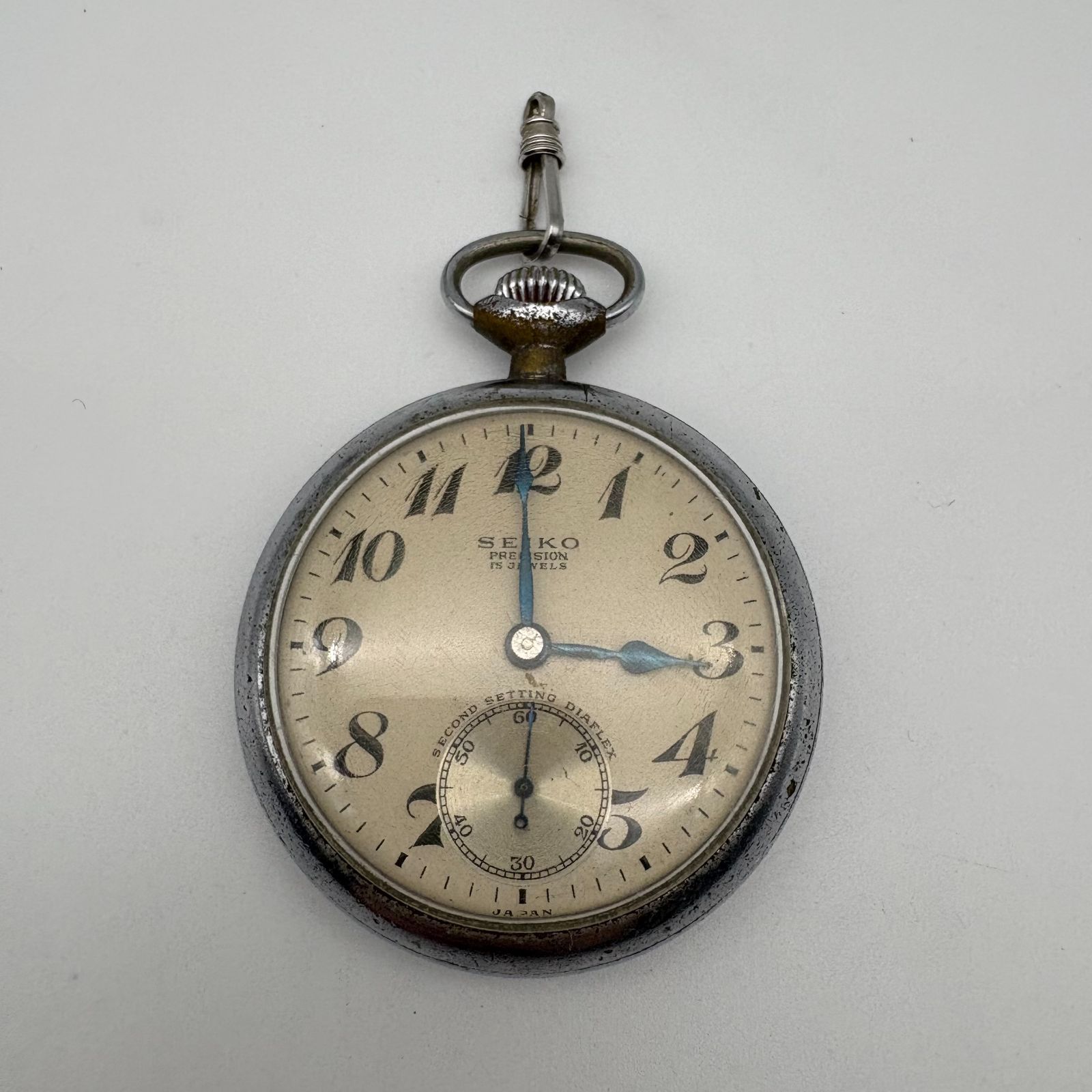 ジャンク】SEIKO PRECISION 15JEWELS 懐中時計 国鉄 昭 31 鉄道時計