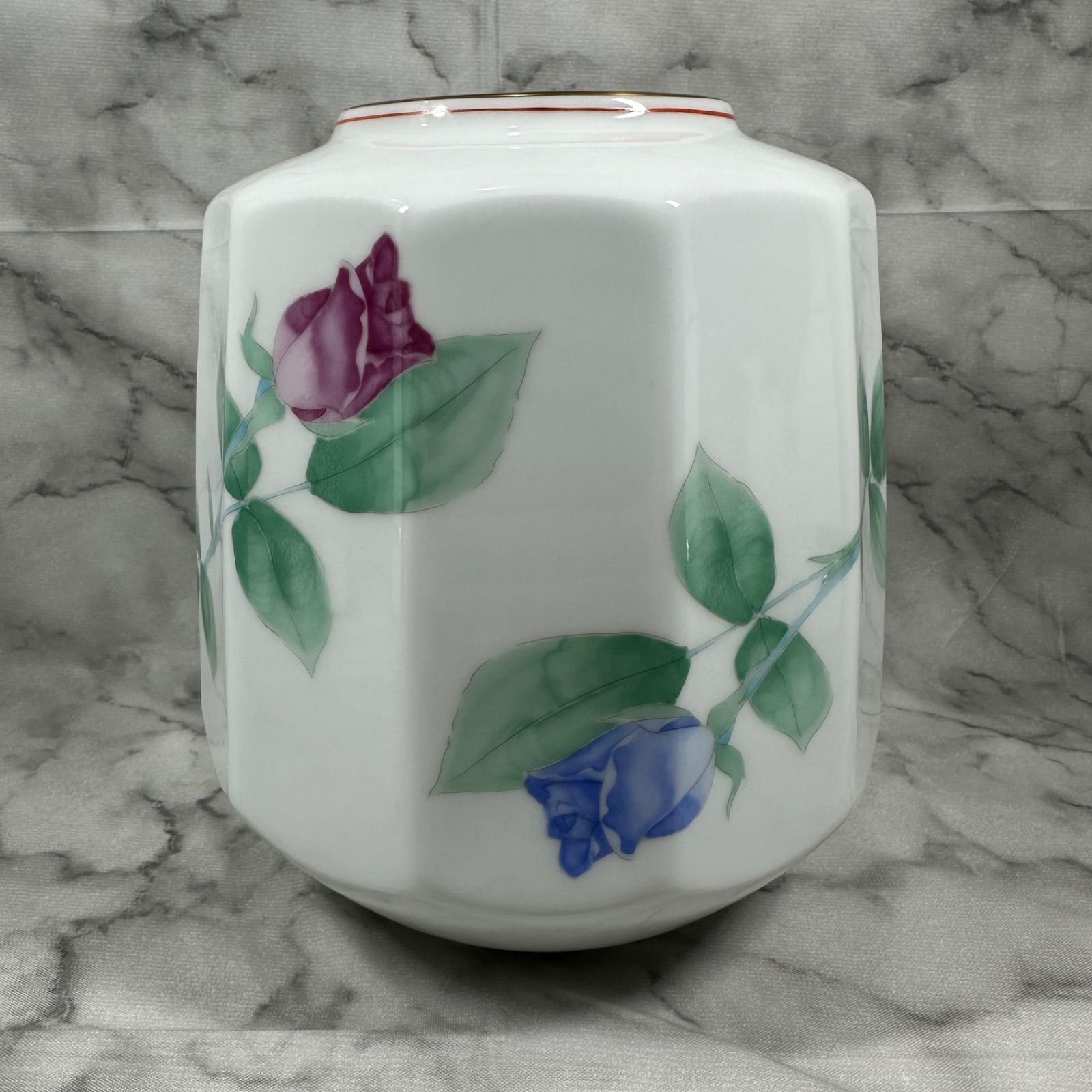 香蘭社 ローズガーデン 花瓶 金彩 未使用 箱有 YS26B-011 - メルカリ