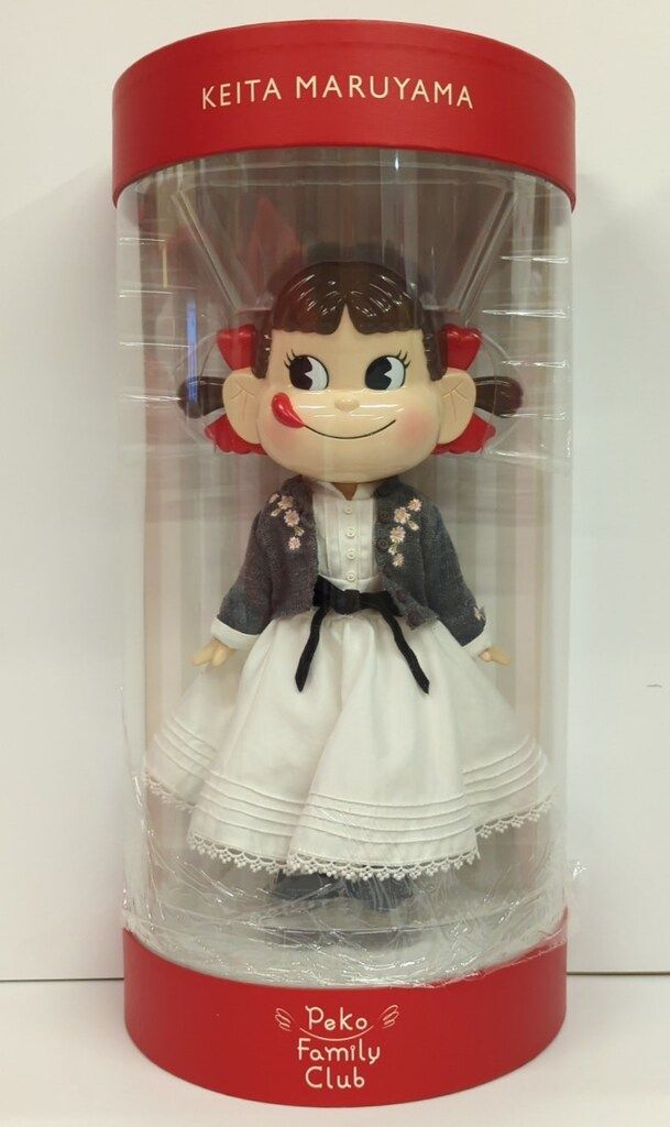 不二家 人形/ペコちゃん/ファミリークラブ 赤箱付/スイートピュ
