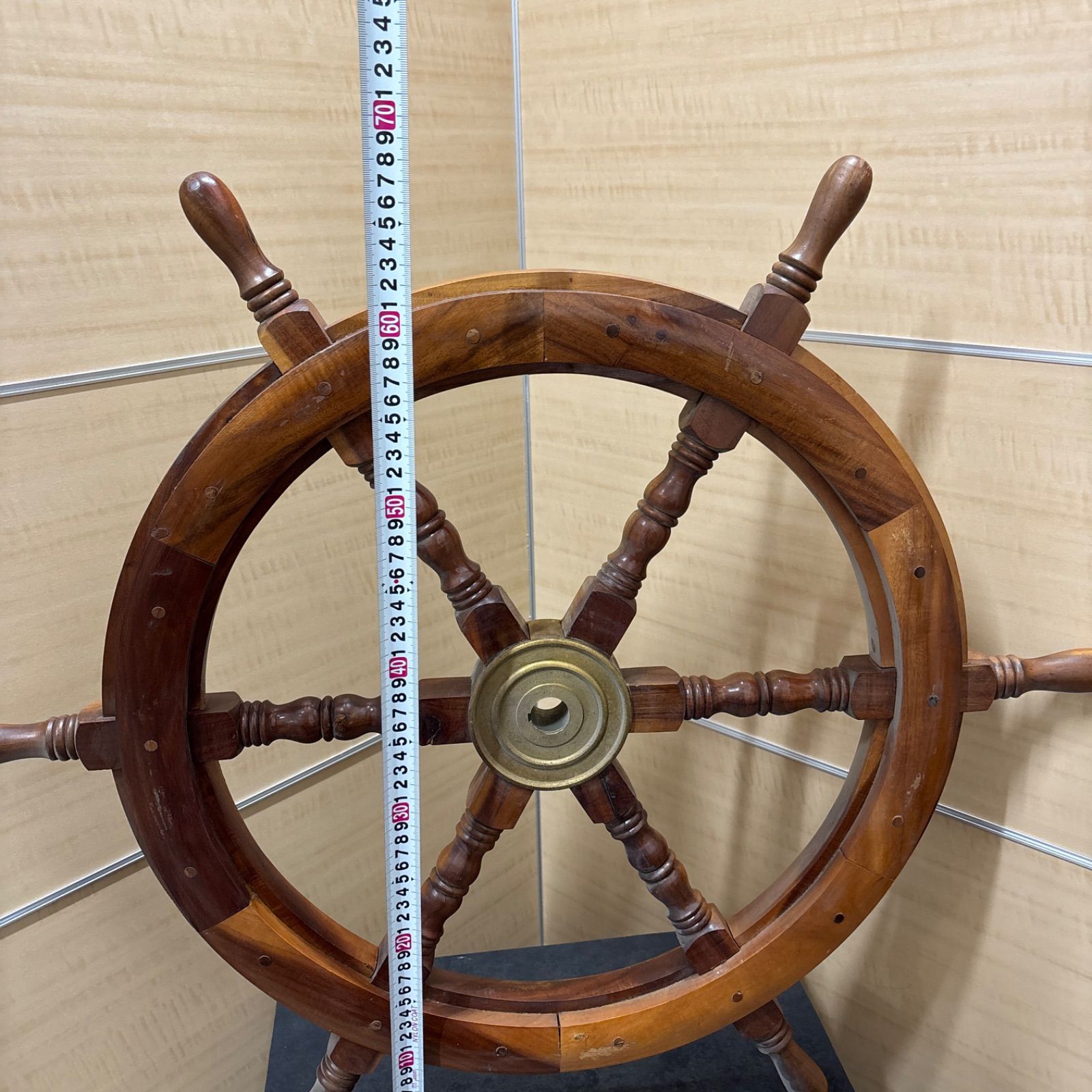 Amazon.co.jp: 木製 舵輪 錨 アンティーク 海賊 インテリア 御洒落 船
