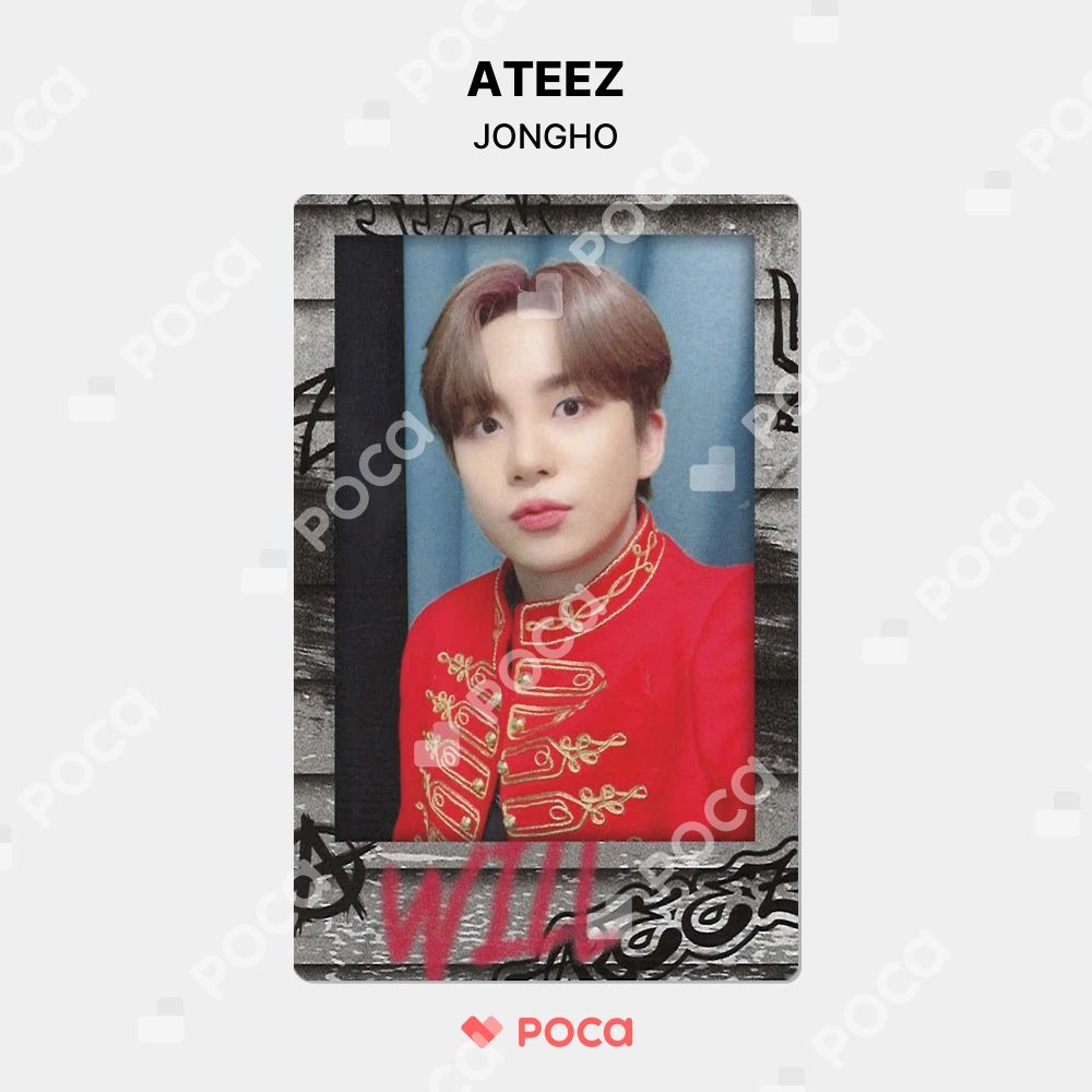 ATEEZ Scawaii 当選者 直筆 サイン チェキ 赤 sカワ RED ATEEZ Scawaii