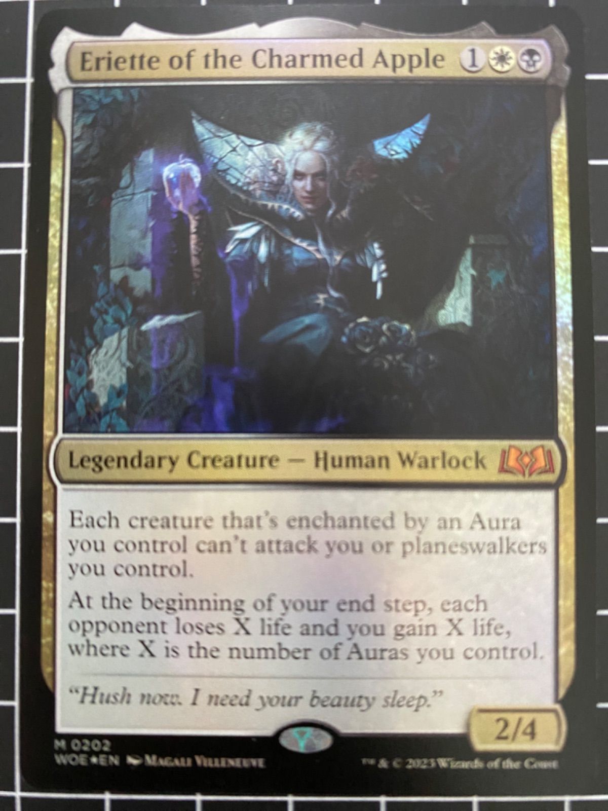 MTG 魔法の林檎のエリエット プレイマット シリアル・サイン入り MTG