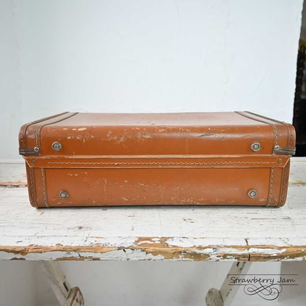 L3612-99-11 英国アンティーク トランク レザー 収納 かばん イギリス