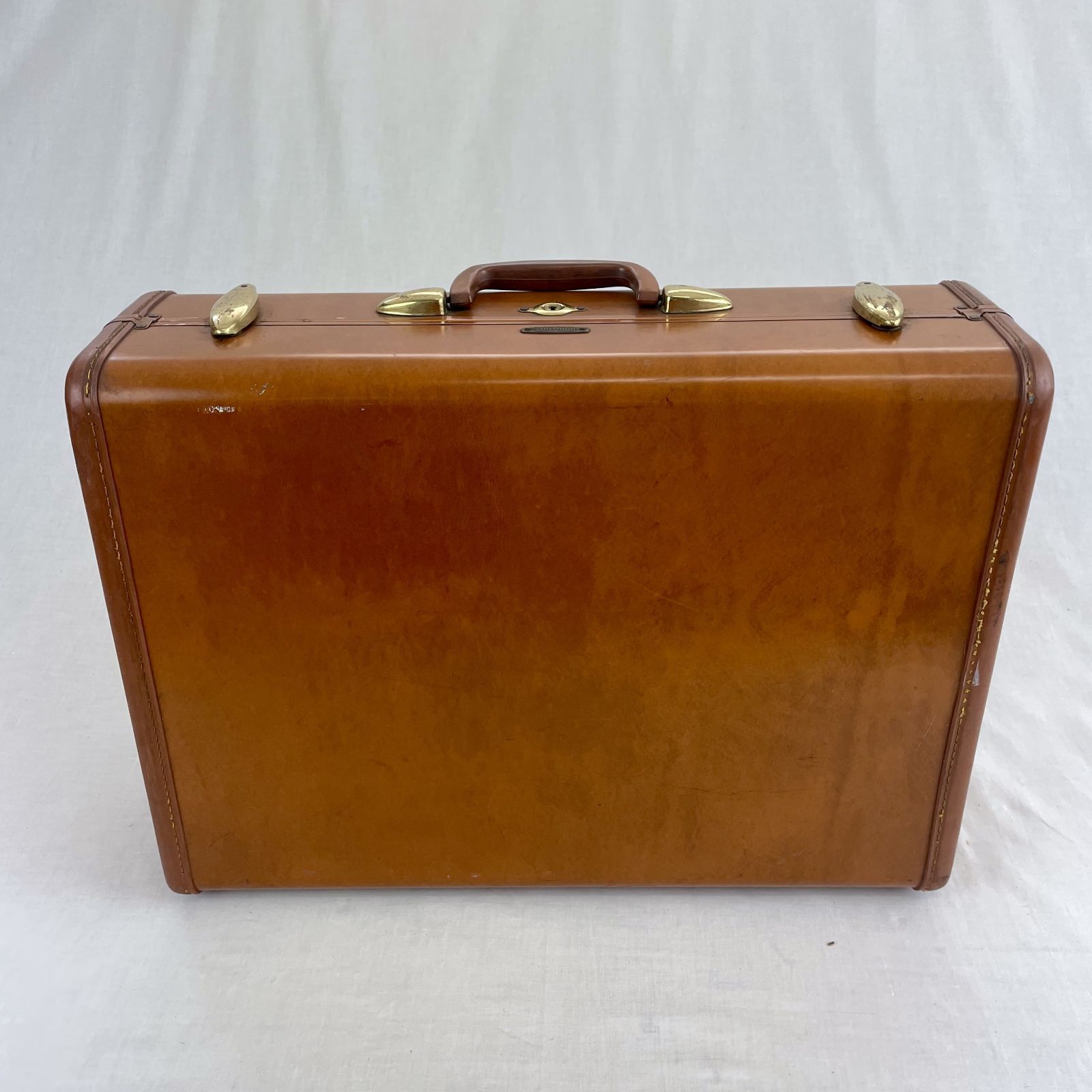 Samsonite キャメル レザー スーツケース アメリカ ヴィンテージ家具