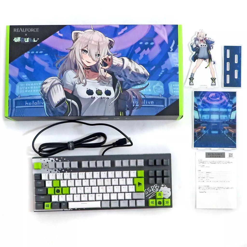 REALFORCE ✕ hololive GX1 Keyboard」予約受付開始！獅白ぼたん
