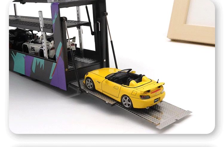 希少 スカニア 1/64 ミニカー トランポ HKS 1:64スケールダイキャスト