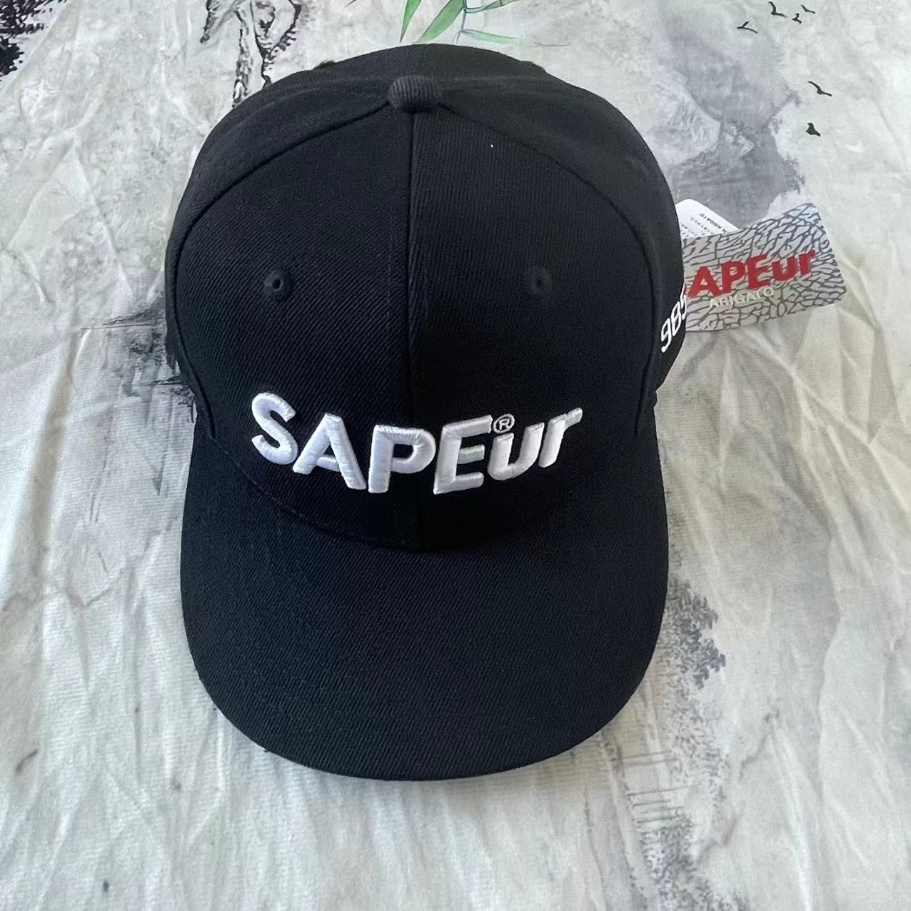 新品未使用 SAPEur キャップ S/M サプール 黒 ブラック - メルカリ