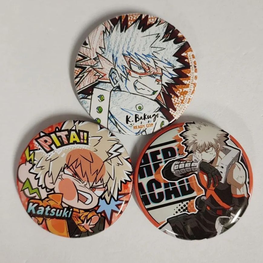 爆豪勝己 オールスター缶バッジ 80点 ヒロアカ 爆豪勝己 オールスター