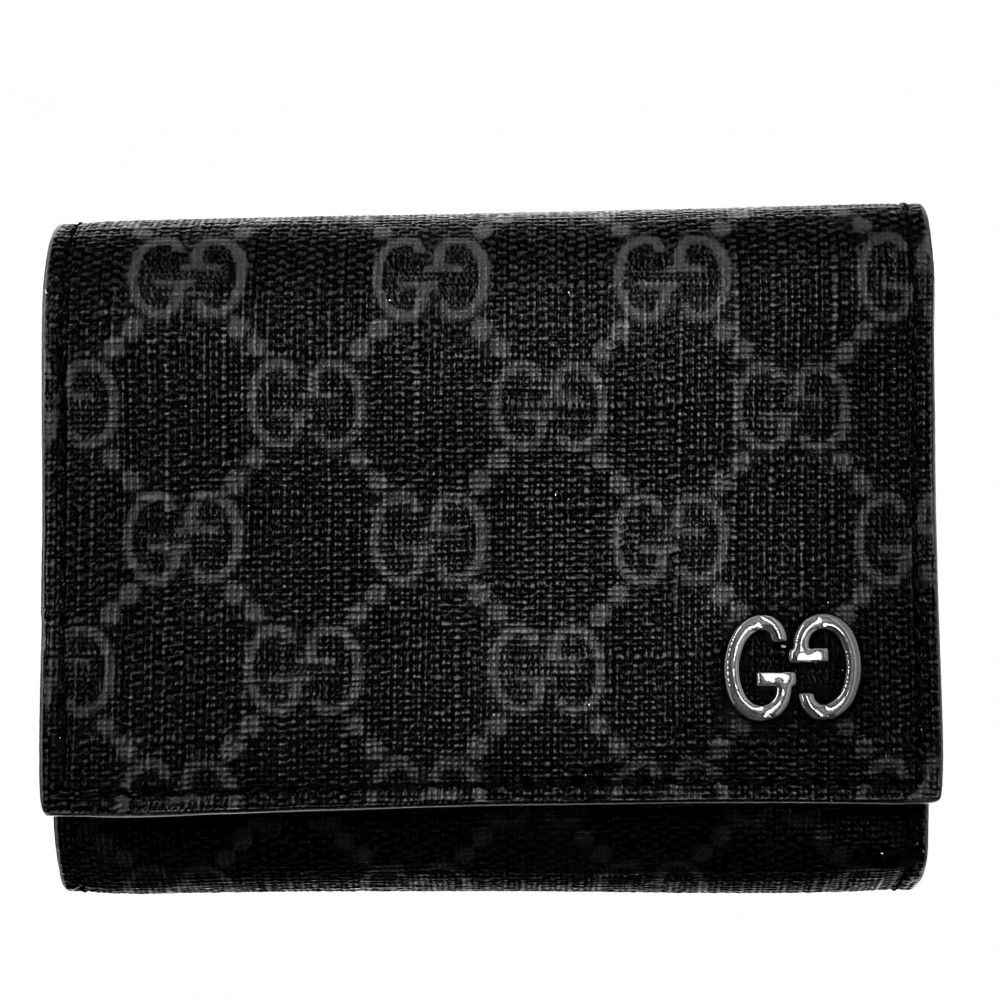 Gucci ブラック 三つ折り財布