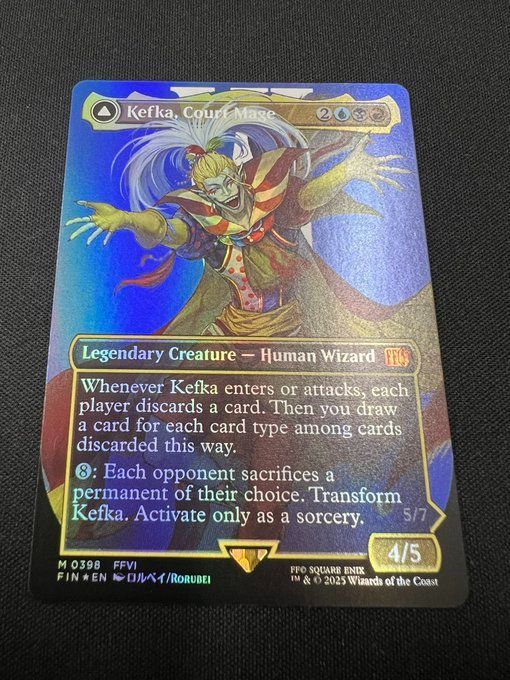 人造魔導士、ケフカ サージfoil FFコレクターブースター 人造魔導士