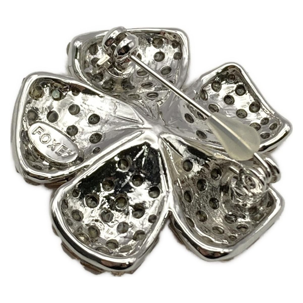 フォクシーブローチ美品 節約 美品 フォクシー FOXEY フラワー