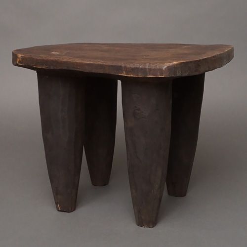 セヌフォ族スツール アフリカ民具 アフリカアート 彫刻 木彫品