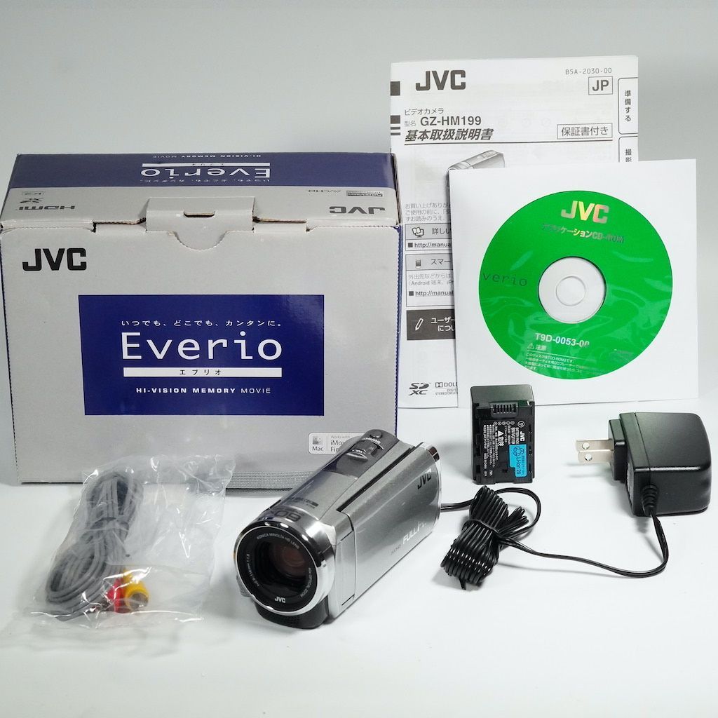 JVCケンウッド GZ-HM199-S ビデオカメラハイビジョンメモリームービー
