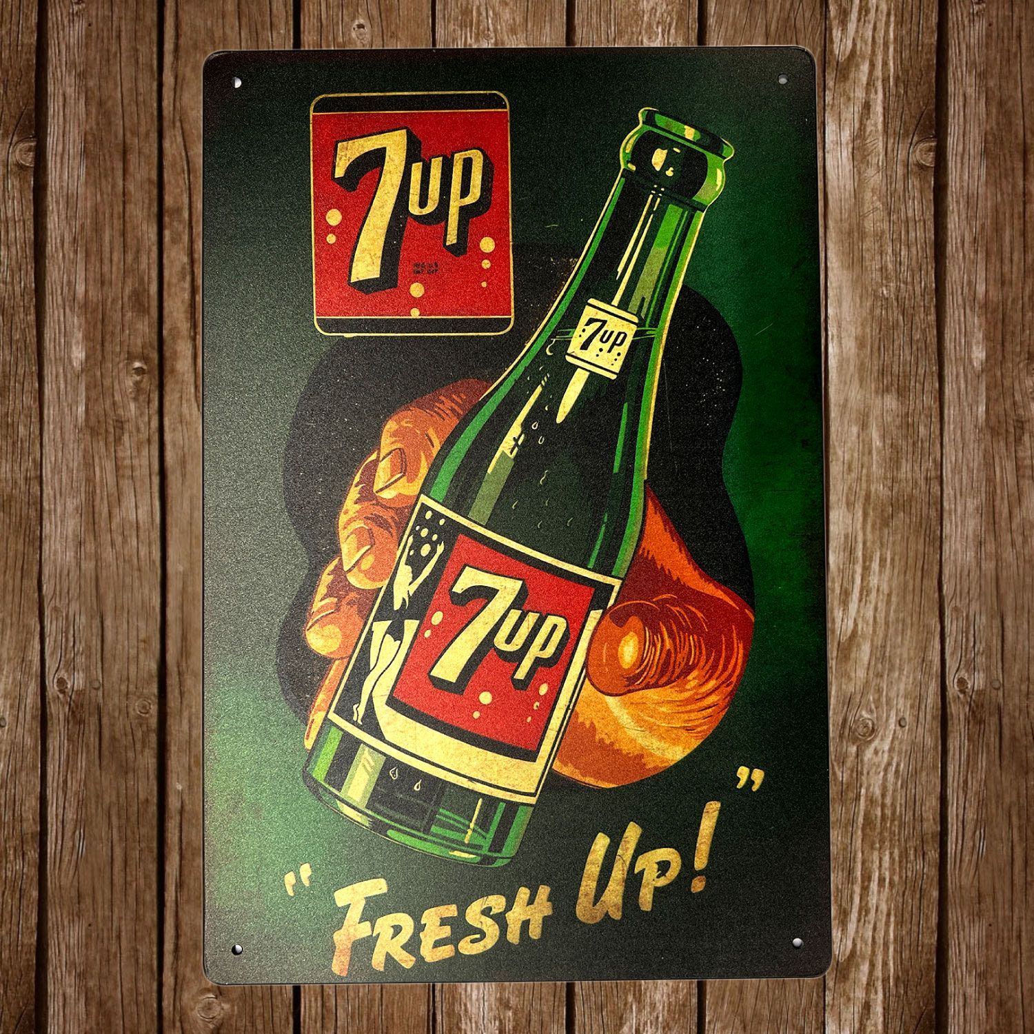 70年代7UP セブンアップ サイン ビンテージ 看板 貴重 7UP セブン